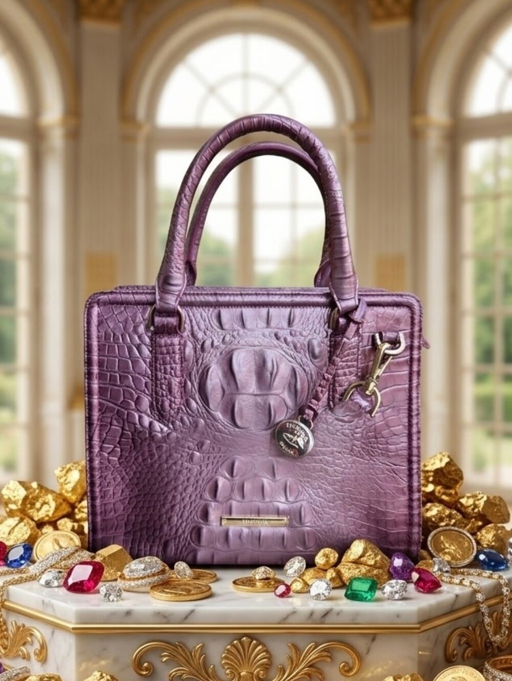 Brahmin Cami Mellow Rose Genuine Leather Satchel NWT